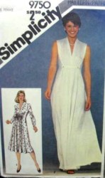 9750 80 PRINCESS V-DRESS KNEE-FLOOR,SLVS OR NOT PATTERN 10,12,16